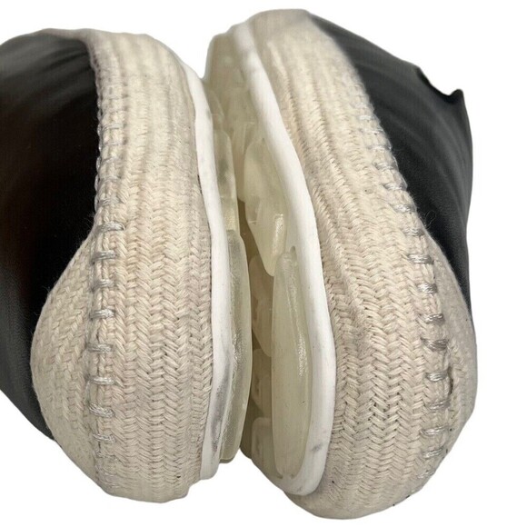 Blondo Bella Leather Espadrilles Women’s Size 9.5 Black Slip-On Flat Shoes - Picture 7 of 12